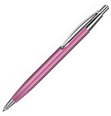 Ручка шариковая EPSILON,, розовый/хром, металл