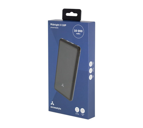 Внешний аккумулятор Accesstyle Midnight II (10000 mAh), черный