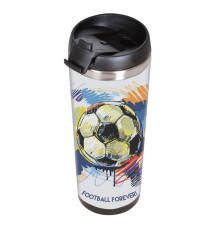 Термокружка IDEA под полиграфическую вставку, 420 мл, нержавеющая сталь/пластик