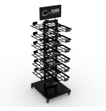 Стойка напольная_ATLANTIS BLACK RETAIL DOUBLE SIDE DISPLAY