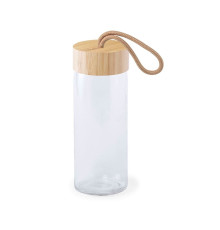 Бутылка для воды BURDIS, 420 мл, стекло/бамбук