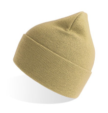 Шапка вязаная PURE  с отворотом из пряжи Polylana