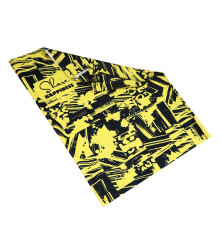 Образец снуд с  сублимационной печатью и жаккардовым логотипом CUSTOM MERCH, 100% полиэстер, 32*25 см
