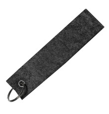 Брелок-ремувка FELTY 12 х 3 см, темно-серый, RPET фетр