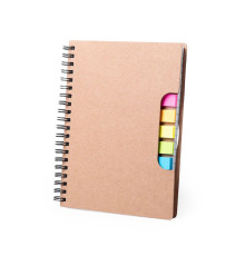 Блокнот со стикерами TIBLAN, рециклированный картон