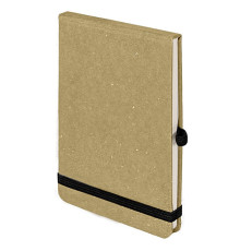 Блокнот MEMO, размер 90х140 мм,бежевый, блок в клетку