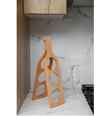 Подставка под винные бутылки (бутылка), 13*46,5*2,5см, бук
