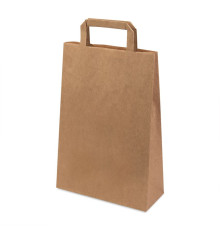 Пакет бумажный QUADRATA S, крафт, плотность 80 г/м2, 33 х 22 х 9 cм