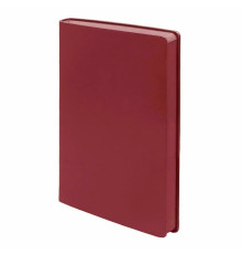 Бизнес-блокнот LADY, формат А5, бордовый, блок в клетку