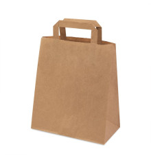 Пакет бумажный QUADRATA M, крафт, плотность 80 г/м2, 28 х 24 х 14 cм