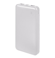 Универсальный аккумулятор Rib 10 (10000 мАч), белый, 13,5х6.8х1,5 см