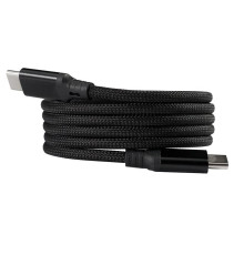 Кабель COIL магнитный для зарядки и передачи данных, 100Вт, 480Мб/с, нейлоновая оплетка, черный