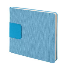 Ежедневник недатированный Scotty, А5-,  бирюзовый, кремовый блок, без обреза