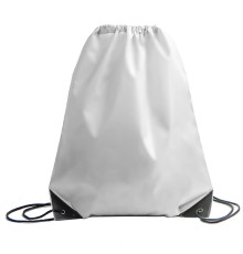 Рюкзак мешок с укреплёнными уголками BY DAY, белый, 35*41 см, полиэстер 210D