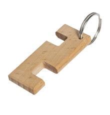 Брелок-подставка для телефона, 6 x 2,5 x 0,7 cм. Пазы 1 и 1,4 см, бук