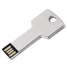 USB flash-карта KEY (16Гб), серебристая, 5,7х2,4х0,3 см, металл