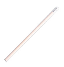 Карандаш чернографитный круглый SIMPLE с ластиком, HB, бежевый/белый