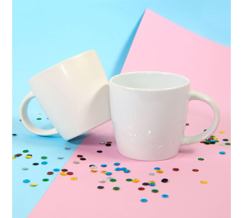 Кружка SUGAR , белый матовый, 300мл, тонкая керамика