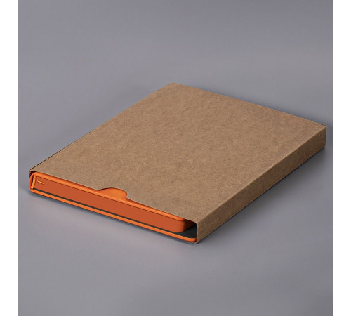 Ежедневник недатированный Solas, формат А5, с магнитом, оранжевый, кремовый блок в линейку