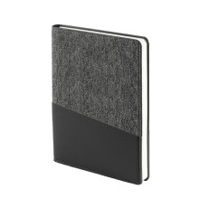 Ежедневник недатированный DENIM, серый, формат А5, блок в линейку