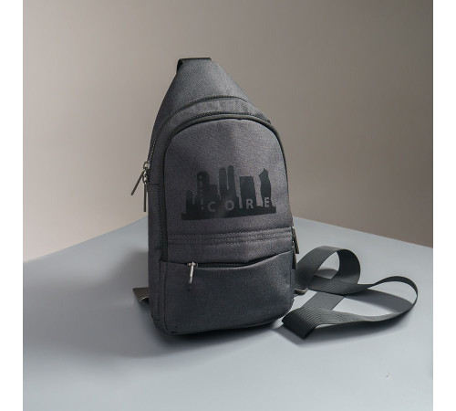 Сумка на плечо CORE, серый, 100% полиэстер 