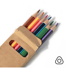 Цветные карандаши двухцветных MERIDIAN, 6шт/12 цветов