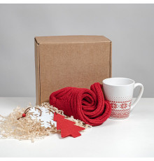 Набор подарочный CHARM: кружка, носки, две игрушки; красный/белый