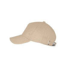 Бейсболка LONG BEACH, 5 клиньев, металлическая застежка