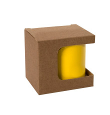 Коробка для кружек 27700, 27601, 23505, 27602 размер 11,8 х 9,0 х 10,8 см, микрогофрок., коричневый