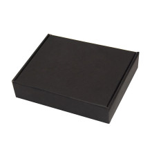 Коробка подарочная, внешний размер 18,5х14,5х3,8см, картон, самосборная, черная