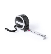 Рулетка LUKOM с металлическим клипом, 7,5 м, черная, пластик