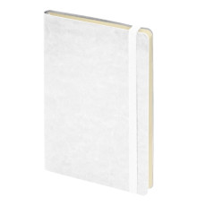 Ежедневник недатированный Boomer, А5,  белый, кремовый блок в линейку, без обреза