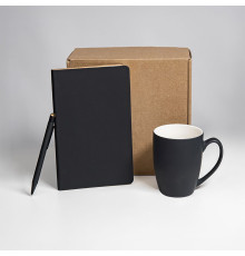 Набор подарочный ARISTOCRATIC: ежедневник, ручка, кружка; черный/золото