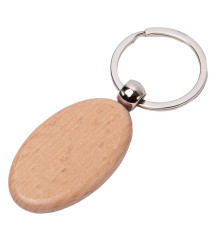 Брелок TIMBER OVAL; 5,2 x 3,2 см; дерево