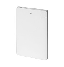 Универсальный аккумулятор Slimus 2.5 (2500 мАч), белый, 9,6х6.2х0,66 см