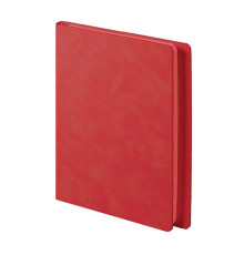 Ежедневник недатированный Solas, формат А5, с магнитом, красный, кремовый блок  в линейку