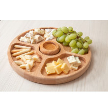 Менажница круглая, 23см, бук