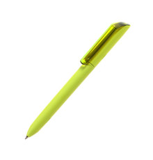 Ручка шариковая FLOW PURE c покрытием soft touch и прозрачным клипом