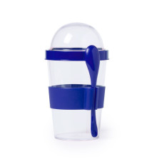 Контейнер для еды YOPLAT с ложкой, пластик