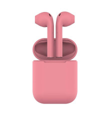 Наушники беспроводные с зарядным боксом TWS AIR SOFT, цвет розовый