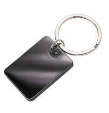 Брелок TONER TONED; 4 x 2,95 x 0,38 см; черный; металл/пластик