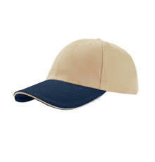 Бейсболка LIBERTY SANDWICH, 6 клиньев, сэндвич, металлическая застежка