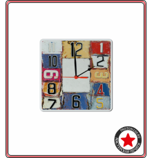 Часы деревянные настенные квадратные с вашим дизайном (d20, mdf)