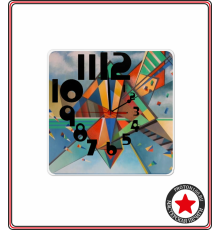 Часы деревянные настенные квадратные с вашим дизайном (d27, mdf)