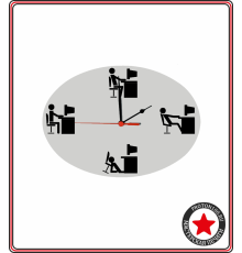Часы металлические овальные с вашим дизайном