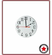 Часы металлические круглые с вашим дизайном (d20)