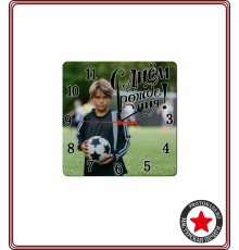 Часы металлические квадратные с вашим дизайном (d20)