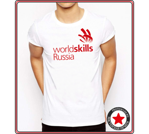 Мужская/унисекс прямая белая футболка с вашим дизайном