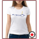 Женская приталенная белая футболка с вашим дизайном