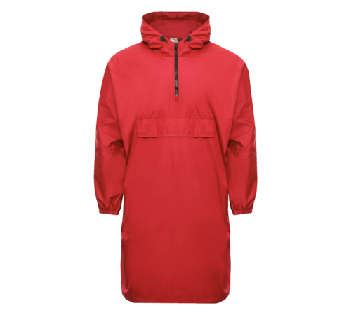 Дождевик анорак STAN с карманом, 61 Красный 46-48/S/M